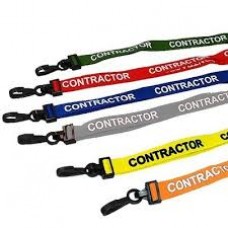CTS-Direct AC222-CR-RB-GREY Lanyard 80cm L 15mm W - Contractor 100 Pack