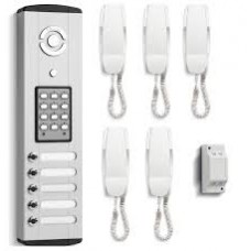 Bell System BL106-5 5 Station Bellini Combined System. Audio+Keypad System - 6 Button Panel